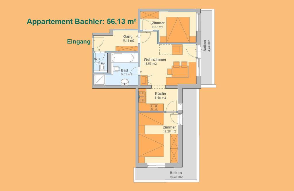 Sonnseitn Appartements 菲根 外观 照片